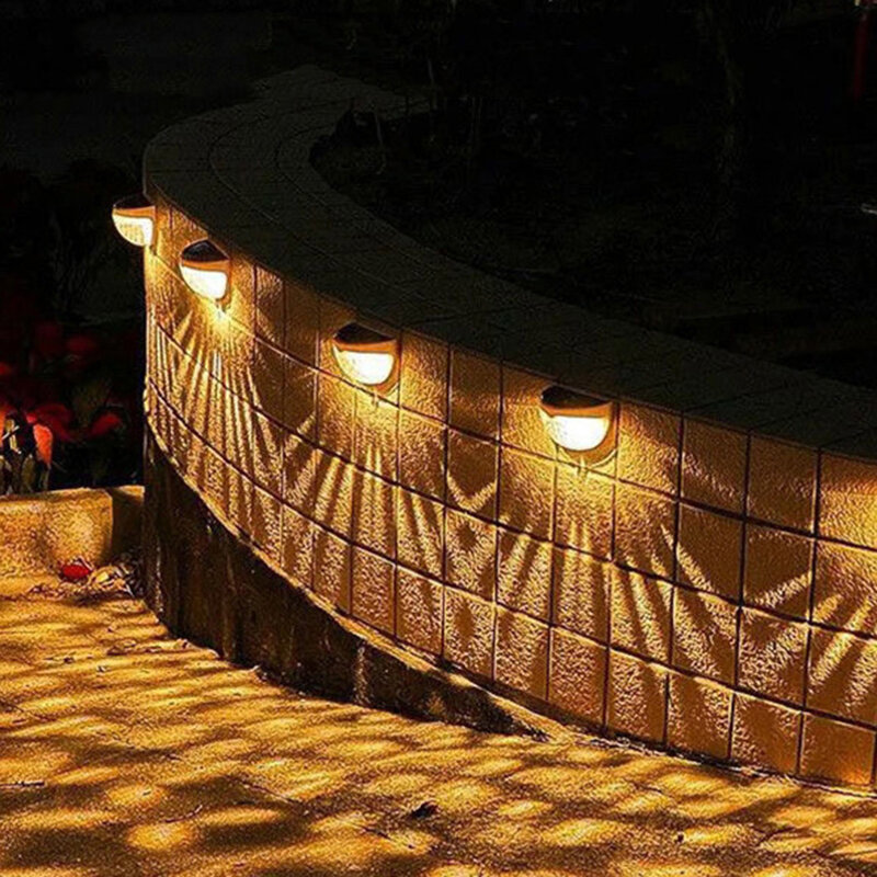 Led Zonne-verlichting Buitenverlichting Tuin Decoratie Waterdichte Solar Lamp Wandlamp Energiebesparende Straat Nachtlampje 2/4/6/8 Stuks