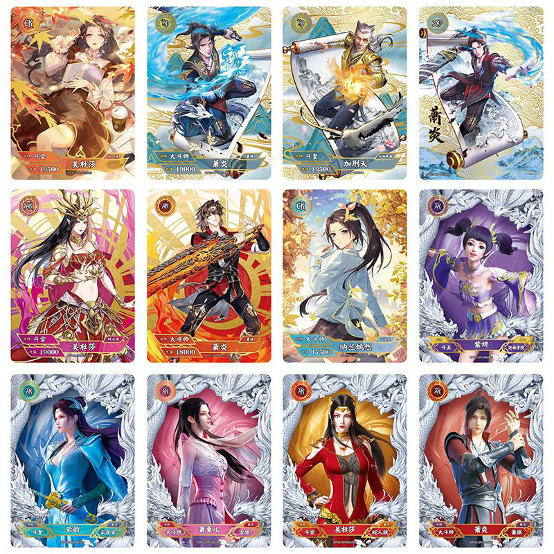 Xiao Yan Cloud Dangme Flash Memory Collection for Kids, Green Flame Edition, Rare Bronzing, Original Fights Break Sphere Card, AgreYOU Gift
