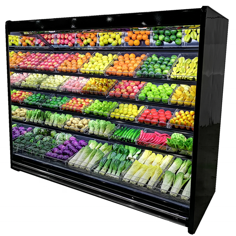 supermarket fridge Commercial fruit display refrigerator upright refrigerated drinking showcase equipment price