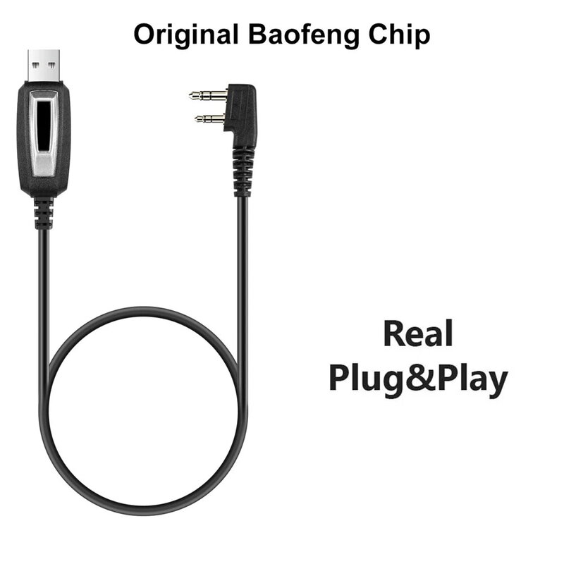 BAOFENG 2-контактный разъем USB-кабель для программирования рации для Kenwood 'd xun UV-5R Serise BF-888S Walkie Talkie аксессуары CD