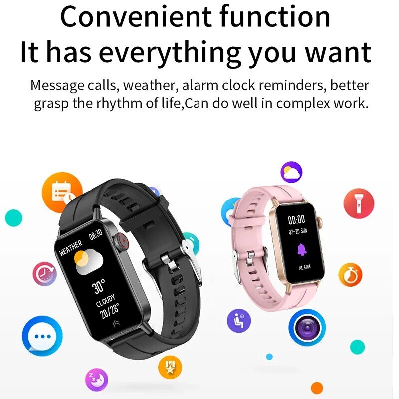 Per Huawei Xiaomi Phone IP68 impermeabile Smart Watch donna bellissimo braccialetto cardiofrequenzimetro Monitor del sonno Smartwatch Ladies