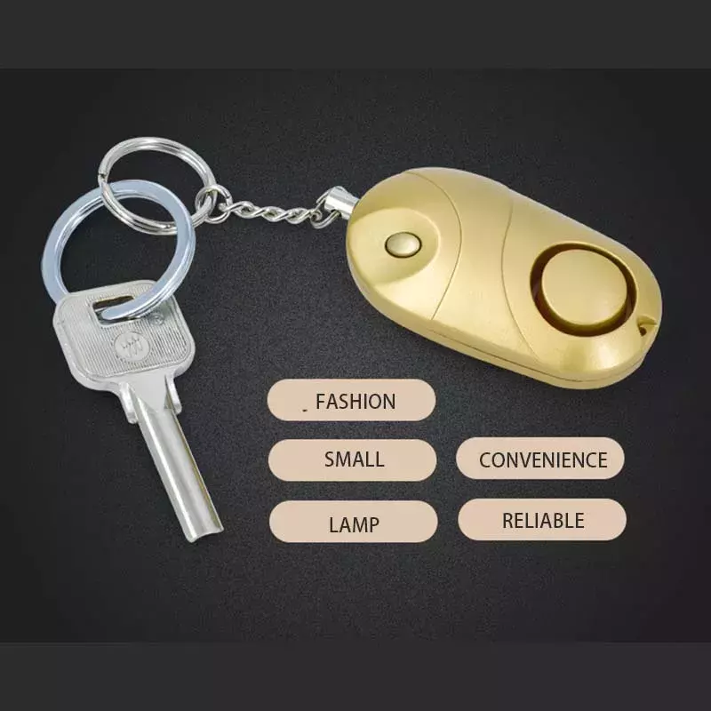 Hot Sale Pocket 130dB Anti Theft Personal Egg Shape Alarms Keychain Outdoor Sports Self Defense SOS Emergency Security Tools