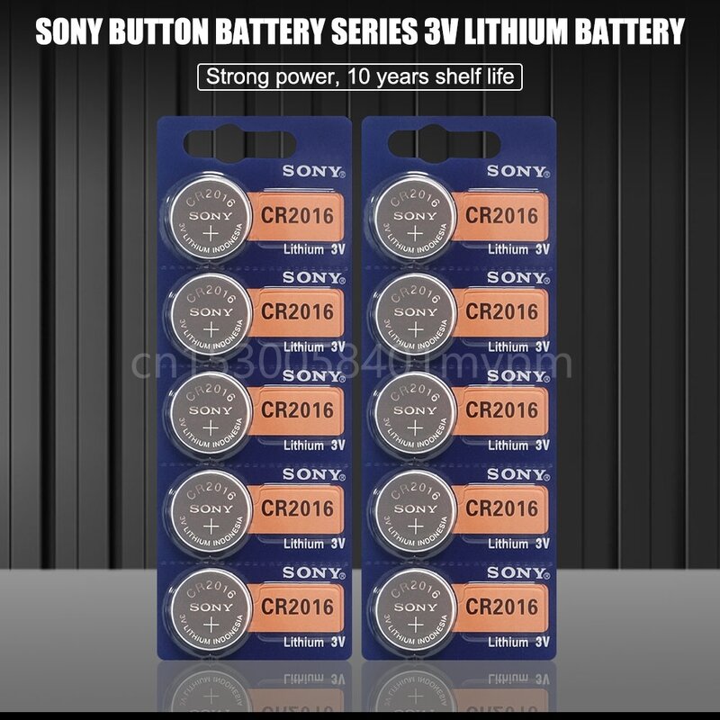 SONY CR2016 pile au Lithium 3V Cr 2016 pile bouton montre clé de voiture piles 2016 DL2016 ECR2016
