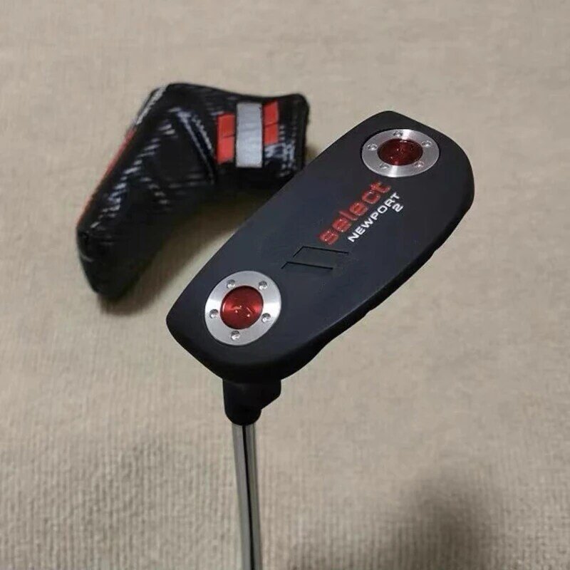 Черная левая и правая маленькая полукруглая клюшка для гольфа с крышкой