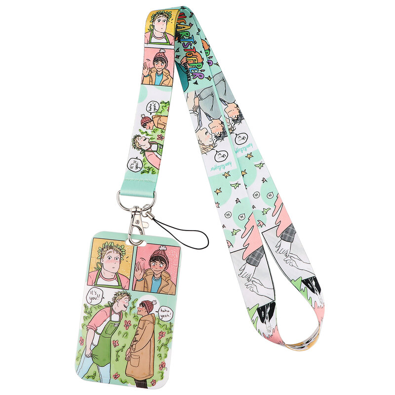 Heartstopper Cute Character Lanyards For Key Neck Strap Lanyards ID Badge Holder Keychain Key Holder Hang Rope Keyrings Gifts