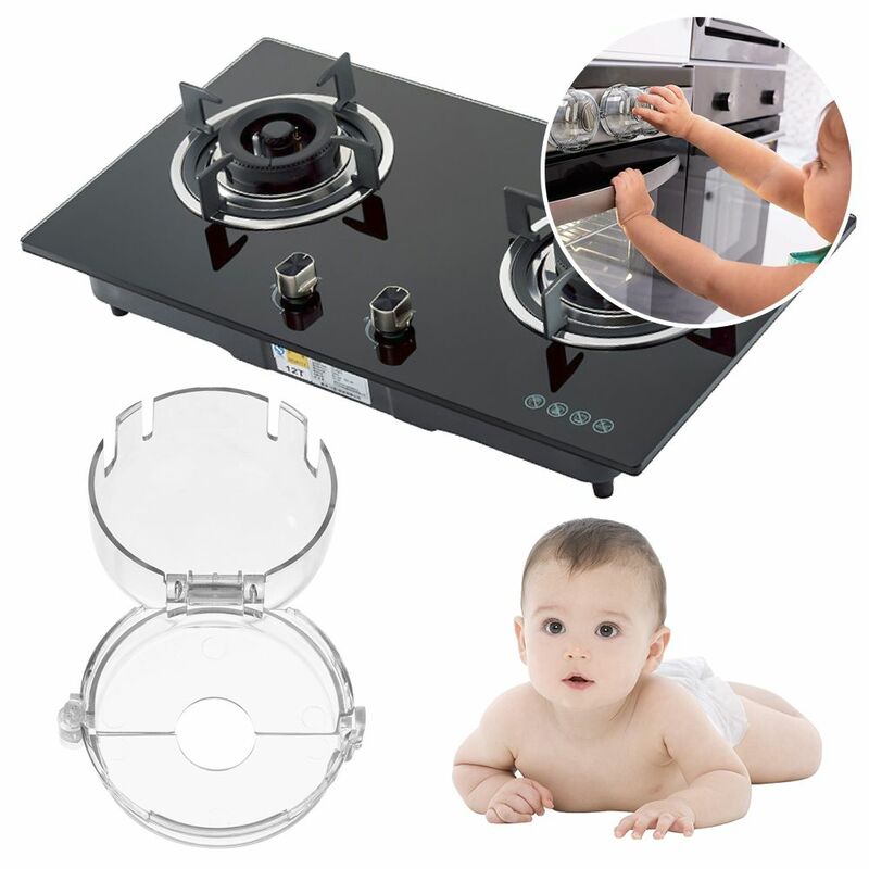 1Pcs Useful Kitchen Plastic Baby Safety Child Protection Gas Stove Protector Knob Cover Oven Lock Lid