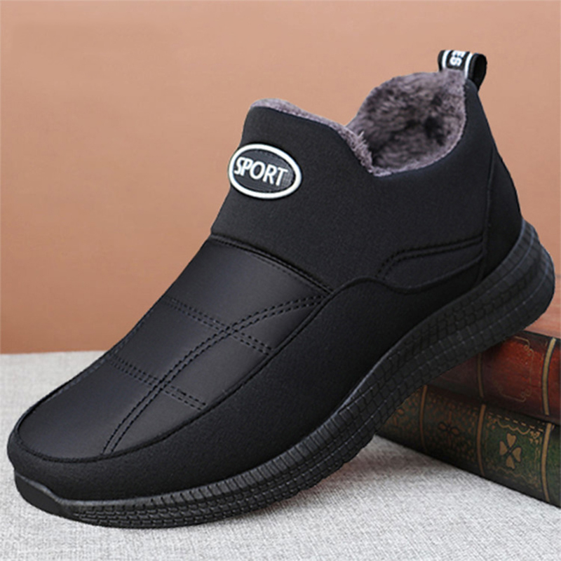 Botas de nieve antideslizantes para hombre, zapatos de invierno, zapatos del ejército, botines impermeables para mantener el calor, calzado de trabajo