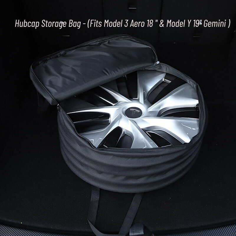 For Tesla Hubcaps Bag Oxford Wheel Cover Storage Bag Model3 Aero 18" ModelY 19" Wheel Protection Service Spare Carrying Tool