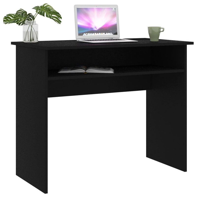 Desk Black 35.4"x19.6"x29.1"Chipboard