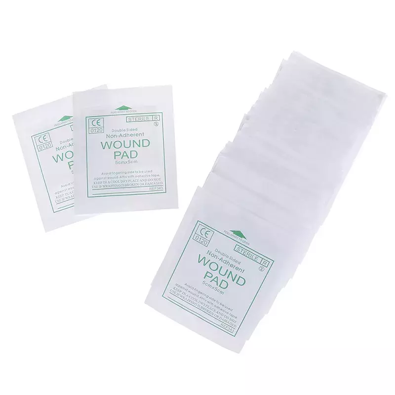 New 50 pcs/lot gauze pad Cotton first aid waterproof wound dressing sterile medical gauze pad wound care supplies