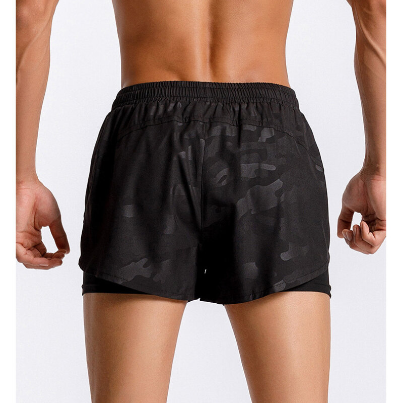 2022 calções casuais dos homens 2 em 1 secagem rápida ginásio shorts do esporte de fitness jogging correndo shorts masculinos esportes calças curtas