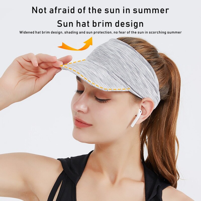 ฤดูร้อนกีฬาหมวกแฟชั่นผู้หญิงผู้ชายป้องกัน Headband Unisex ปรับ Snapback หมวก