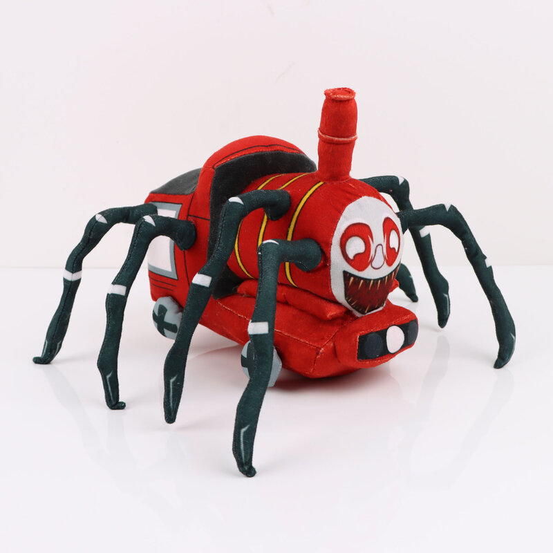لعبة جديدة من Choo-Choo Charles مصنوعة من القطيفة على شكل لعبة رعب محشوة على شكل عنكبوت ناعم محشو على شكل حيوانات تشارلز تراين بلوشي هدية للأطفال