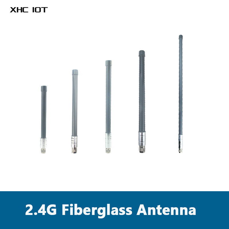 Antena Wifi 2.4G/5.8G XHCIOT Panel Antena Serat Kaca Antena Terarah N-J Luar Ruangan Tahan Air Jarak Jauh untuk Modem Router