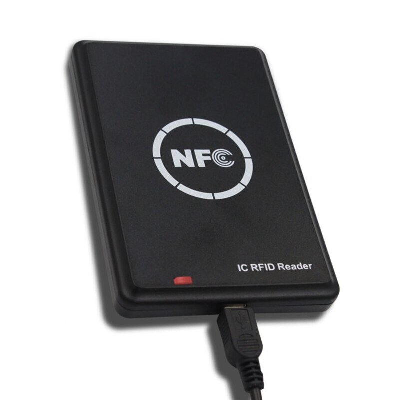 Lector de tarjetas IC RFID, copiadora RFID, duplicador NFC, lector de tarjetas inteligente, escritor, programador encriptado de 13,56 Mhz