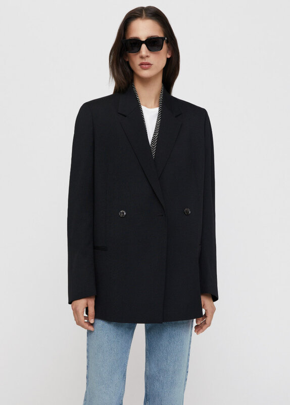 Toteme 여성용 더블 브레스트 정장 재킷, 가볍고 친숙한 올 매치, 우아한 기질 상의, 신상 여성복