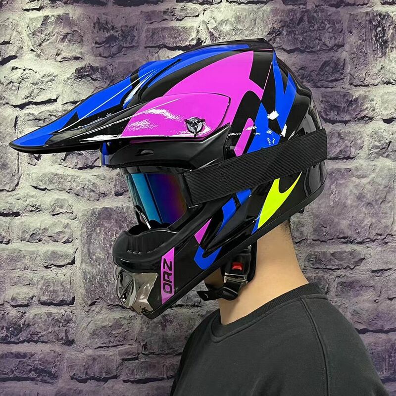 Шлем для бездорожья мужской и мужской мотоциклетный всесезонный шлем для занятий спортом на открытом воздухе