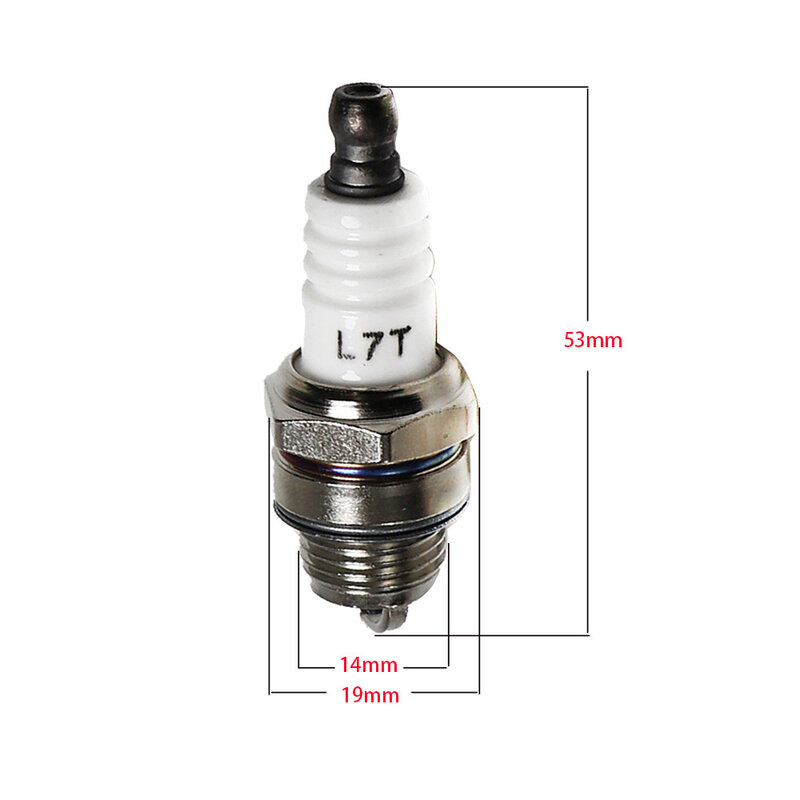 L7T Spark Plug Two Stroke Mower Spark Plug for Trimmer,Blower,Chainsaw, Brushcutter,Gas Scooters Garden Machinery Accessories