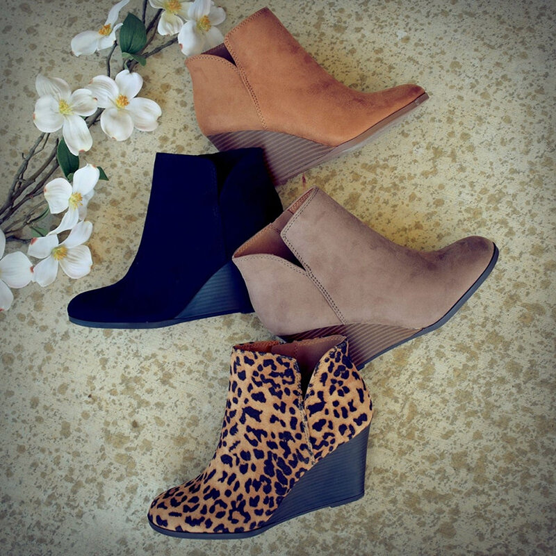 Femmes bottines hiver 2021 mode daim cuir bottes à talons hauts dames chaussures bottines pour femmes livraison directe