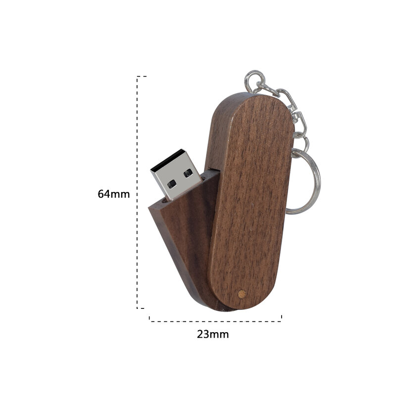 10pcs/lot Wooden  usb 2.0 flash drive pendrive 4GB 8GB 16GB 32GB 64gb128gb memory stick gift With Keychain Free custom logo