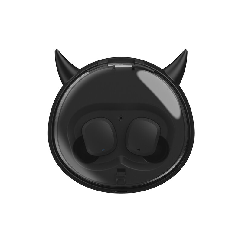 TWS Headphone Bluetooth Little Devil 5.0 3D Stere Headphone Tahan Air & Olahraga Musik