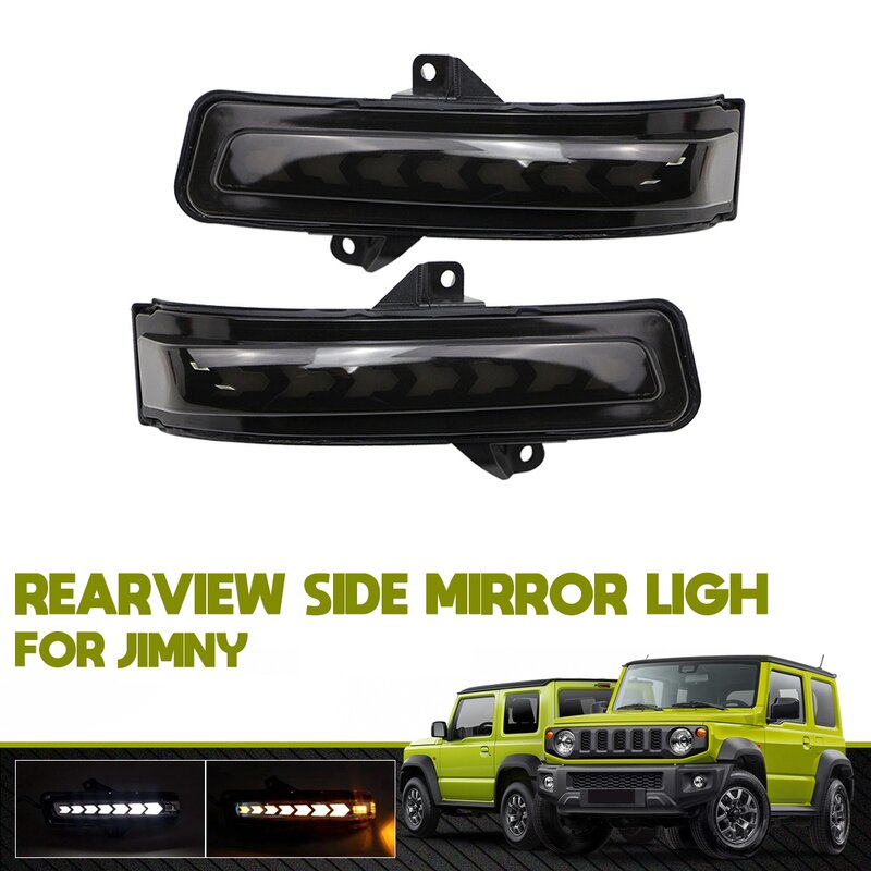Feu de rétroviseur latéral LED dynamique, clignotant, indicateur de fumée, pour Suzuki Jimny JB64 JB74 2019 – 2020