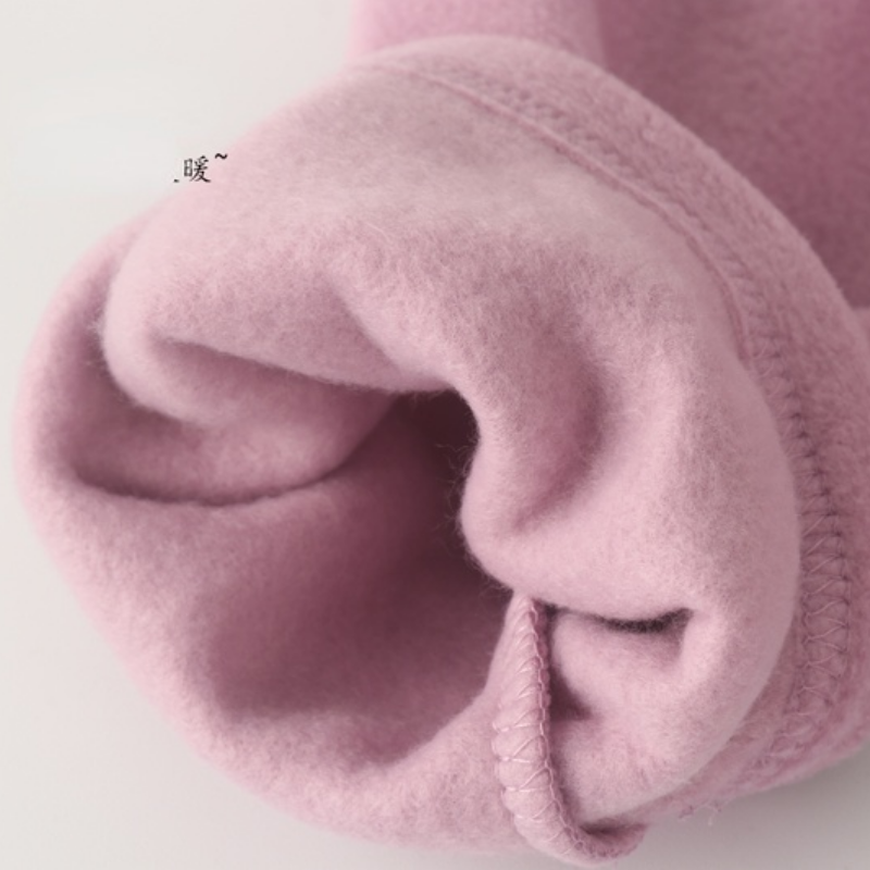 Camisón de lana con botones para mujer, pijama de talla grande, color rosa, cárdigan de invierno