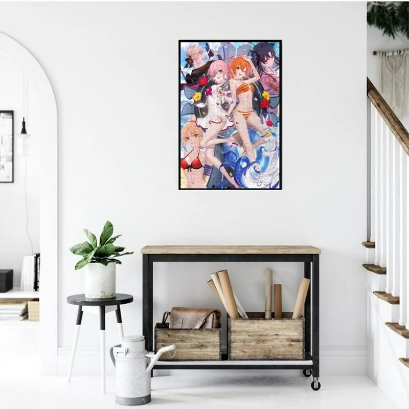 อะนิเมะปริศนา Fate Grand Order โปสเตอร์1000ชิ้นปริศนาสำหรับผู้ใหญ่ Doujin Mash Master ปริศนาการ์ตูน Merch Hentai Sexy ห้อง decor