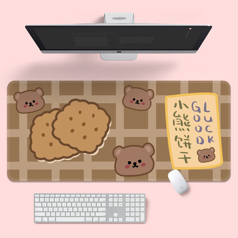Милый креативный коврик для мыши INS Tide большая игровая компьютерная клавиатура офисный Настольный коврик кавайный стол для девочек-подрост...