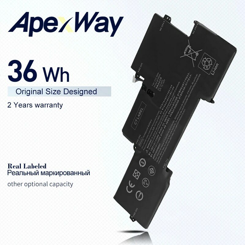 APXWAY 7,6 в 36 Втч Подлинная батарея BR04XL для HP EliteBook 1020 G1 M5U02PA M0D62PA M4Z18PA фотография