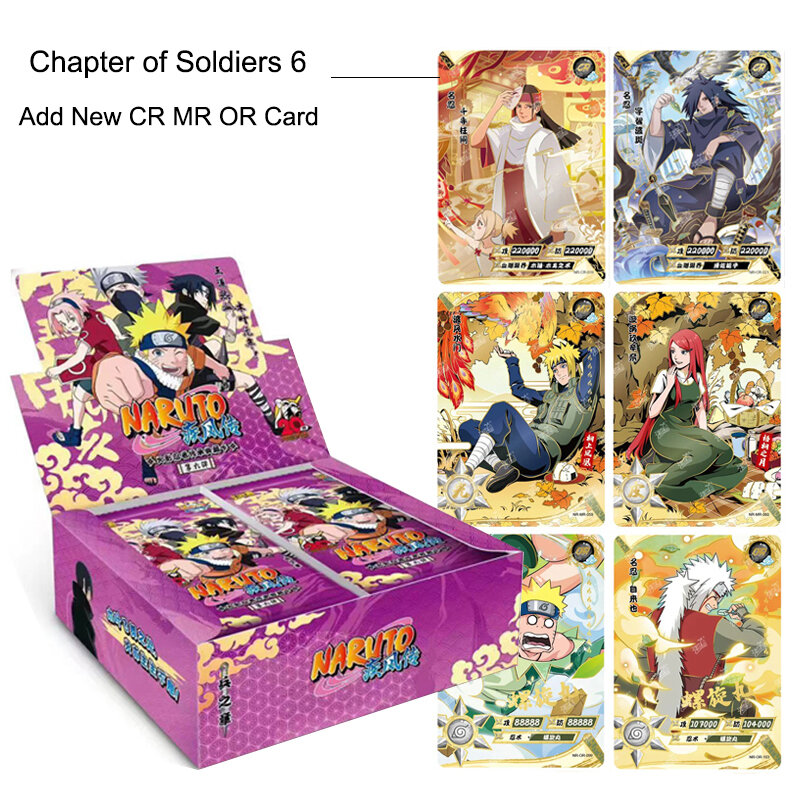 1-6 سلسلة Uchiha Sasuke Itachi نادر CR SP MR AR UR ألعاب جمع بطل بطاقة الهدايا Kayou أنيمي ناروتو بطاقة الفصل من الجنود