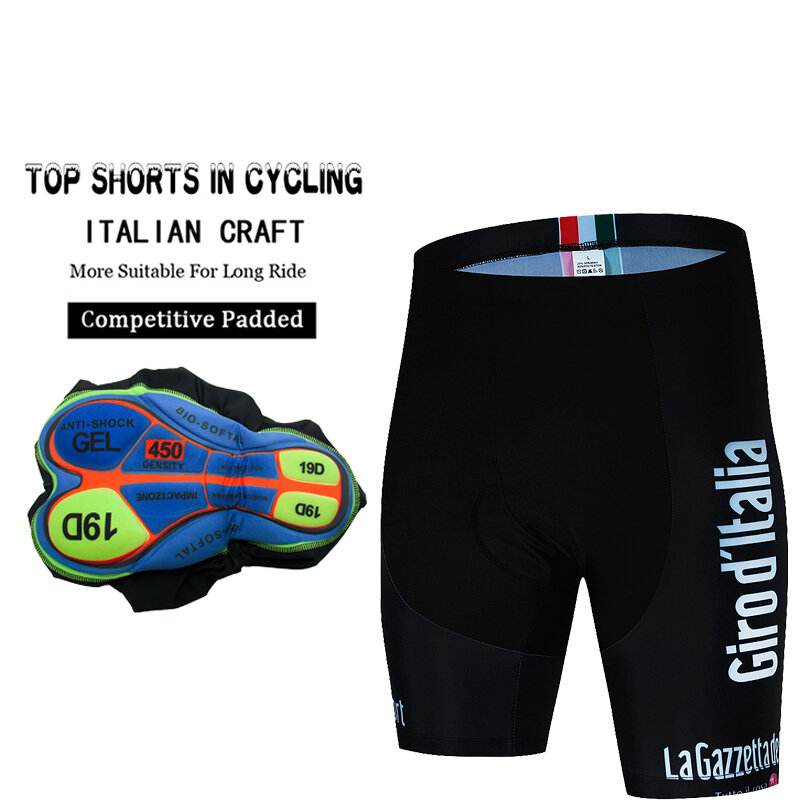 Giro ditalia italia calças de ciclismo calções esportivos mtb dos homens gel lycra bib curto equipamento verão culotte mountain bike pns roupas collants