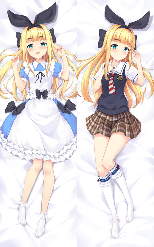 Dakimakura Anime Alice Mononobe funda de almohada de cuerpo de tamaño real con estampado de doble cara