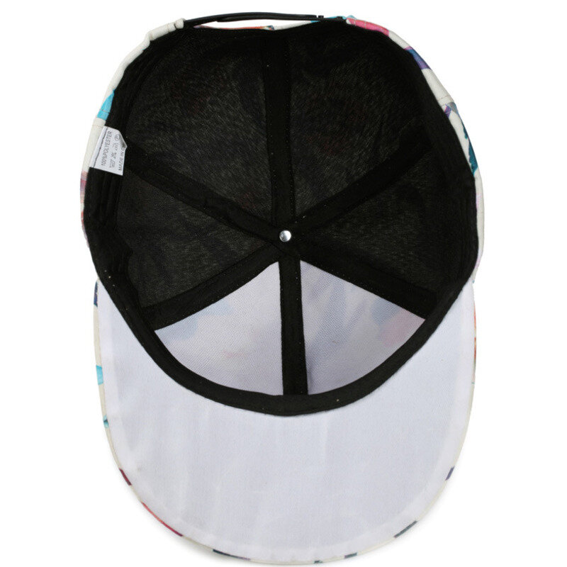 Kolorowe Graffiti czapka typu Snapback Unisex czapka typu Trucker kufel Hip-Hop z płaskim daszkiem rondo regulowany codzienny daszki ochronne czapka z daszkiem
