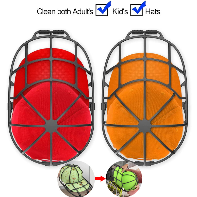 Topi Bisbol Pelindung Pembersih Topi Pencuci Dewasa/Anak-anak Topi Bingkai Ganda Topi Kandang Pelindung Anti-kerut Kandang Cuci Rumah