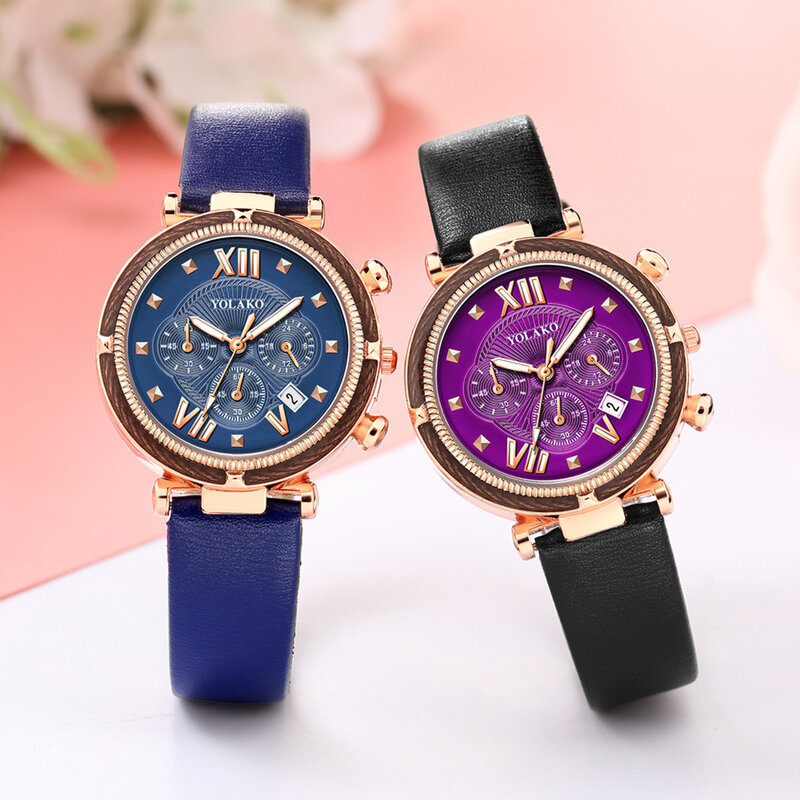 Frauen Damen Uhr Mode Kalender Uhr Frauen Mode Leder Starry Sky Armbanduhren Uhr Relogio Feminino Zegarek Damski