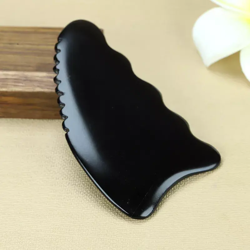 Aura natural pedra chinês gua sha ferramenta bianstone raspagem guasha massageador para face lift spa slimming massagem esculpida corpo