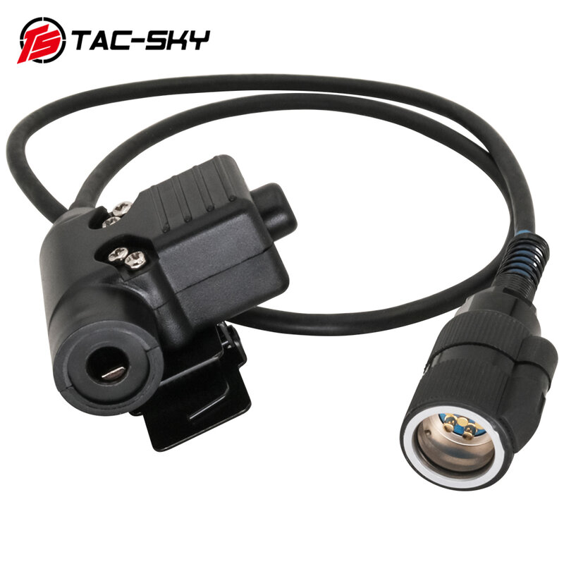 TS TAC-SKY Tactical Headset PTT 6-pin U94 PTT Compatible TAC-SKY/Z-TAC Civil Version Tactical Headset AN/PRC 148 152 Adapter
