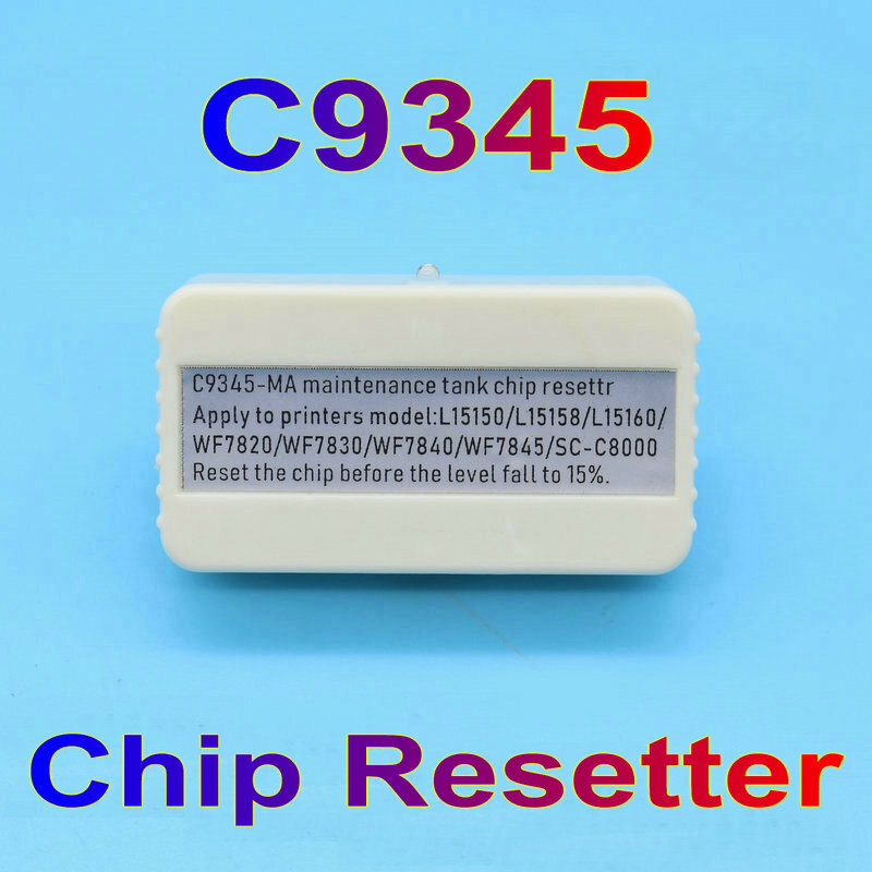 Tanque de manutenção resetter chip c9345 para epson l15150 l15160 l15158 l6578 WF-7820 7830 7840 4830 4820 3820 ET-16150 16600 16650
