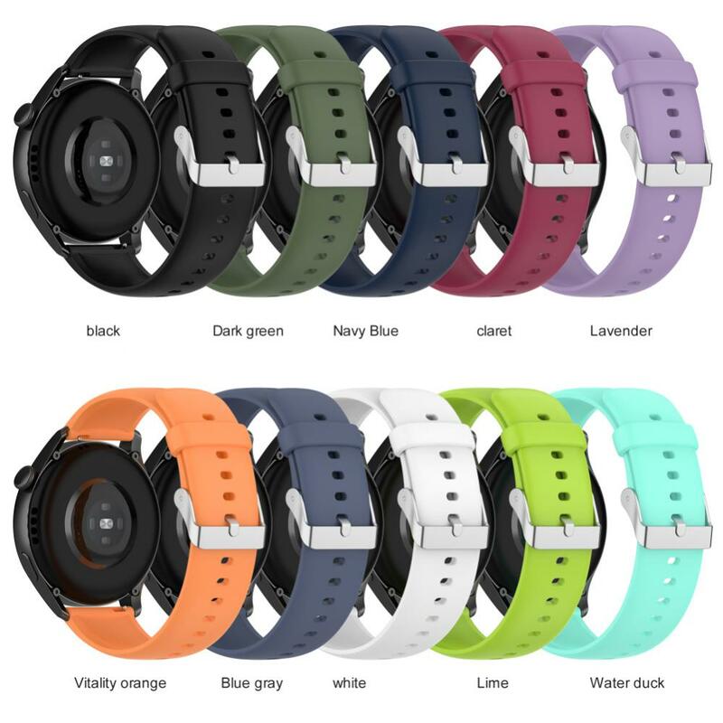 Bracelet en silicone pour Huawei Watch 3 Pro, bracelet de sport, bracelet de délimitation, bracelets de montre à la mode