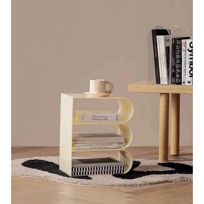 Stojak na czasopisma akrylowe nowoczesna prostota salon podłoga w pomieszczeniu regały magazynowe i półki informacyjne