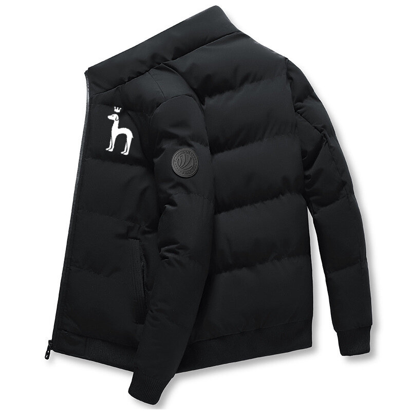 2022 hazzys canal outono inverno étnico zip-up jaqueta casual bombardeiro jaqueta cachecol gola moda casaco fino