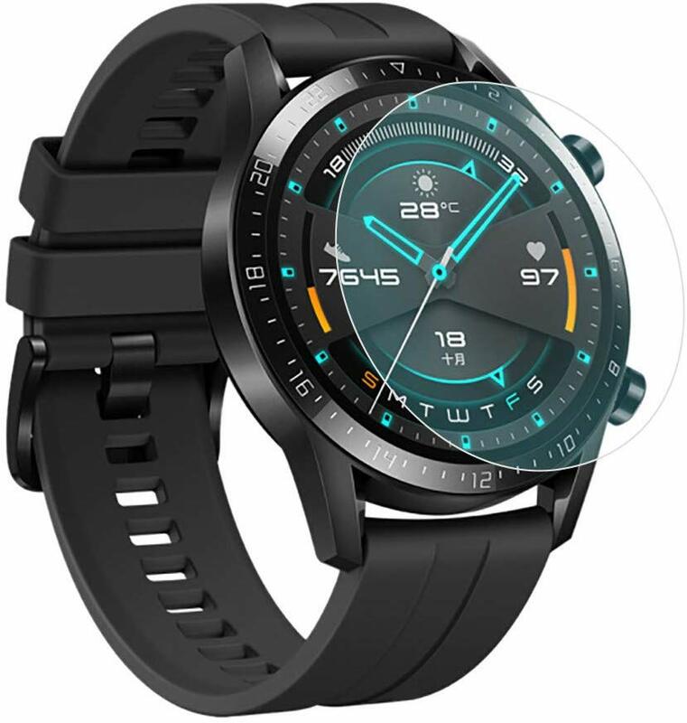 3Pc Gehard Glas Screen Protector Voor Huawei Horloge Gt 2 46Mm Smart Horloge Beschermende Film Hd Clear Beschermende film Cover Nieuwe