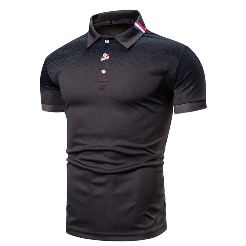 Модная мужская футболка для гольфа с коротким рукавом, мужская летняя новая цветная рубашка с воротником с лацканами
