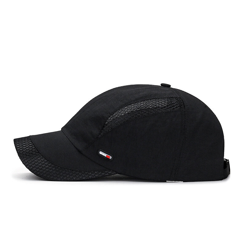 Sombrero de malla de secado rápido, gorra de béisbol transpirable, deportiva, ligera, para correr, para Golf, correr y pescar