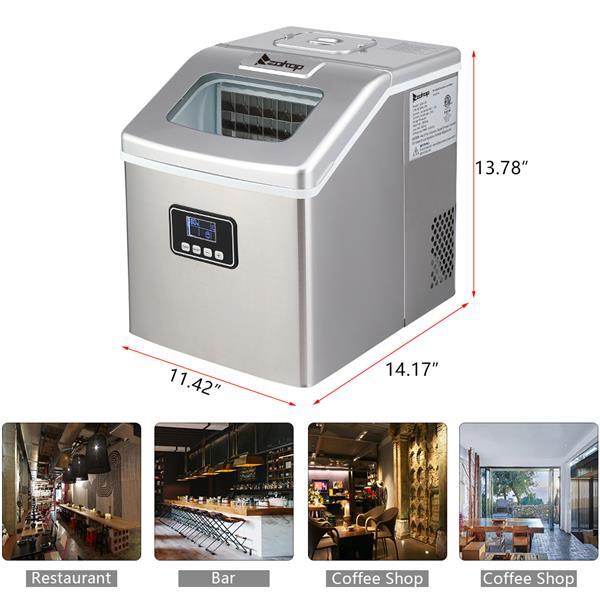 Commercial ICE CUBE Maker เครื่อง Auto ในตัว Cube Digital Control Home ICE Maker