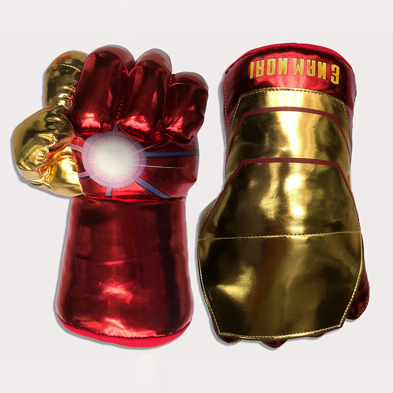 30cm Spiderman pluszowe zabawki Avengers Iron Man Hulk rękawce thanosa Plushie miękkie wypchana lalka dzieci prezent dla chłopców dzieci Cosplay