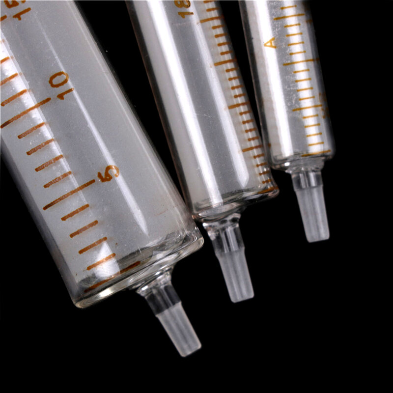 1Pcs 2ML 5ML 10ML 20ML  Glass syringe injector sampler dispensing with ink chemical medicine