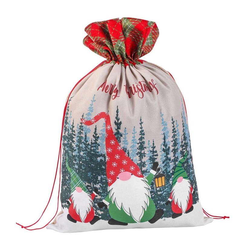 Christmas Props Faceless Old People Gift Bags Old People Dress Up New Year Bags Gift Bags Supplies
