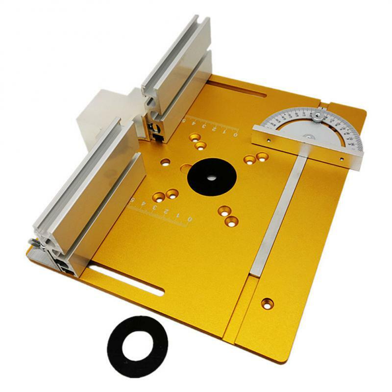 Multifunctional Aluminium Router Table Insert Plate Woodworking Electric Wood Router Flip Plate for Working Benches Router Plate